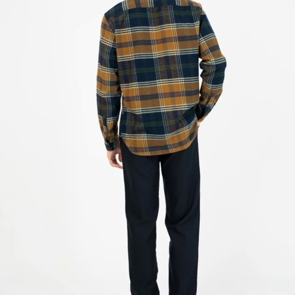 Oliver Spencer Brook Checked Flannel Shirt (Size 15) Small 100% Organic Cotton - Picture 3 of 15